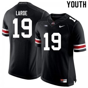 Youth Ohio State Buckeyes #19 Jagger LaRoe Black Nike NCAA College Football Jersey August EVY0744HV